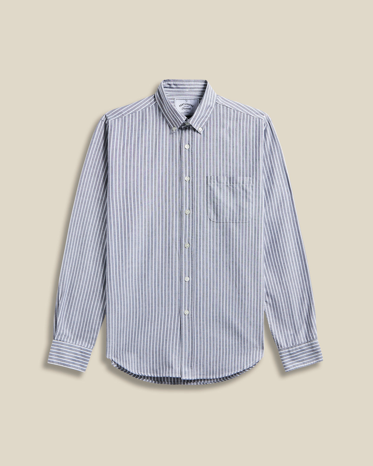 Brushed Oxford Stripe - Black