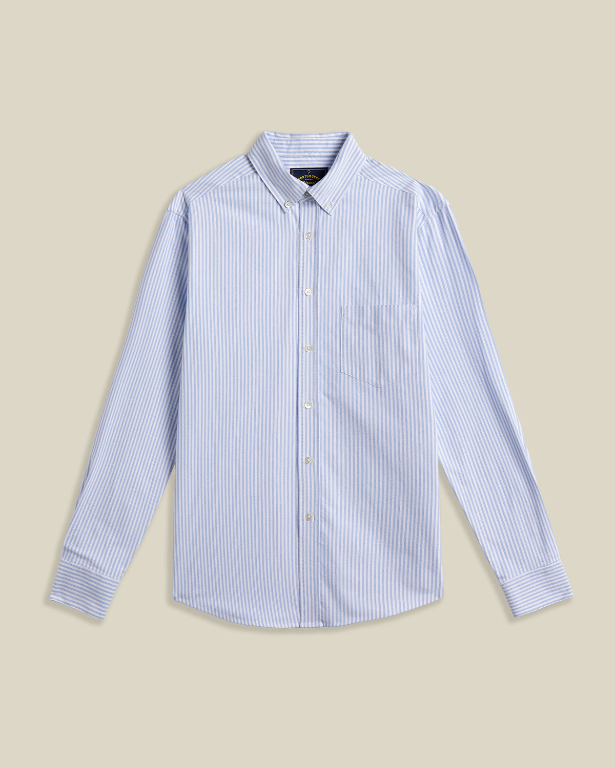Brushed Oxford Stripe - Blue