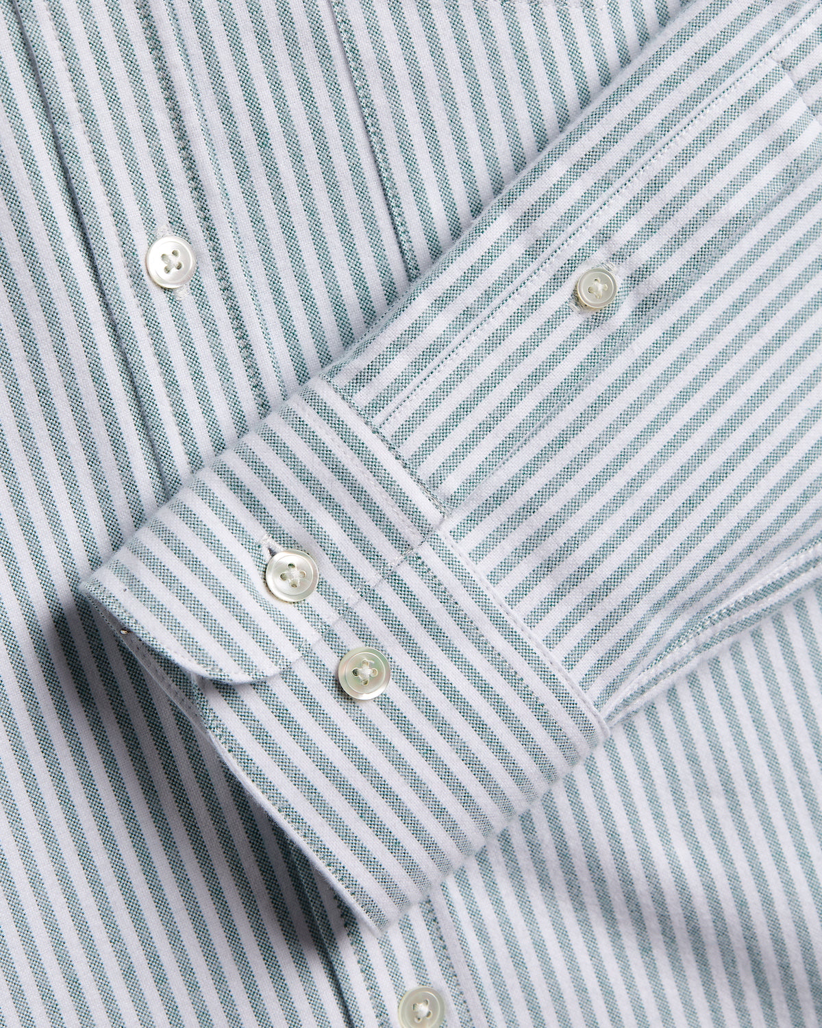 Brushed Oxford Stripe - Green