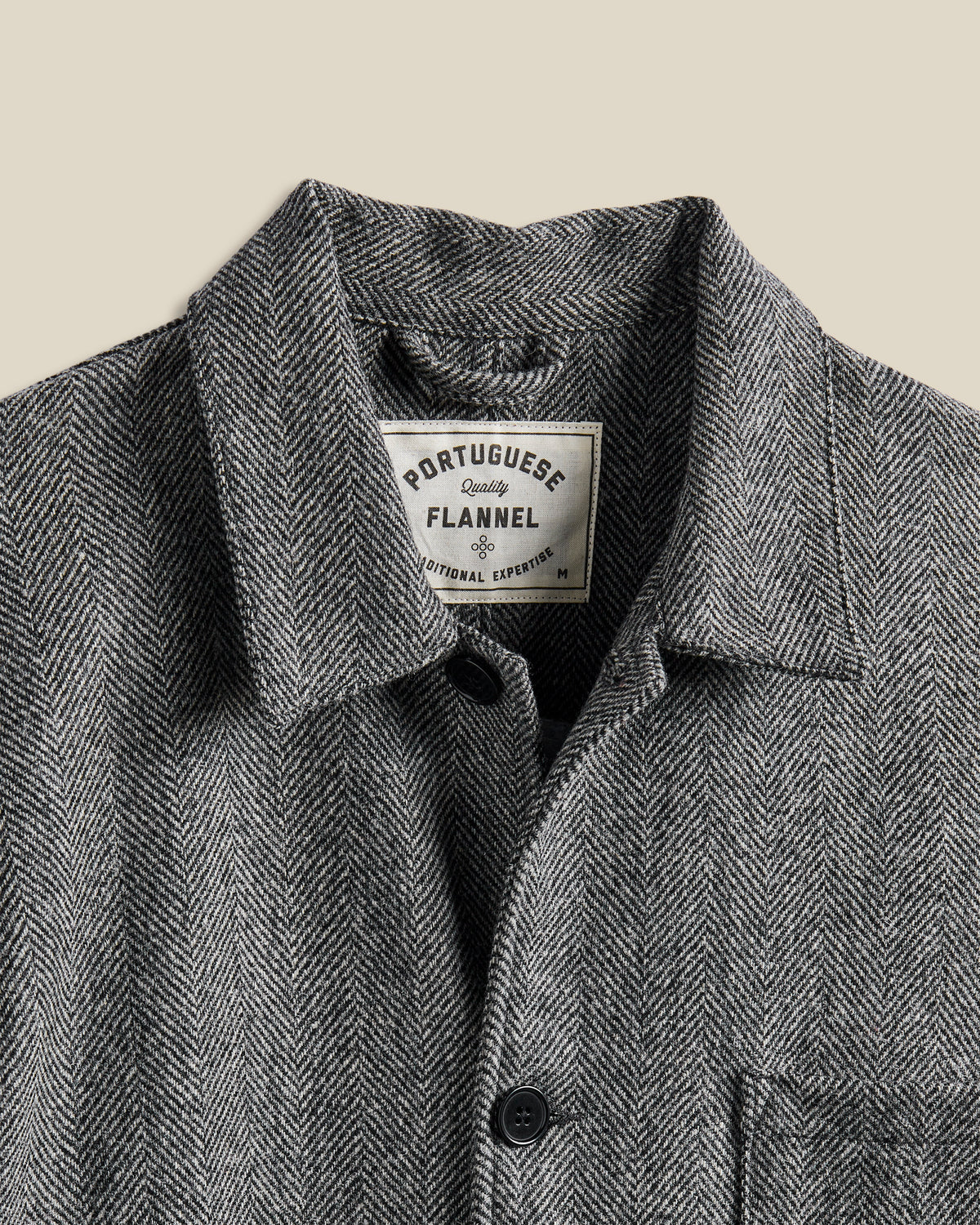 Labura Herringbone Wool - Grey