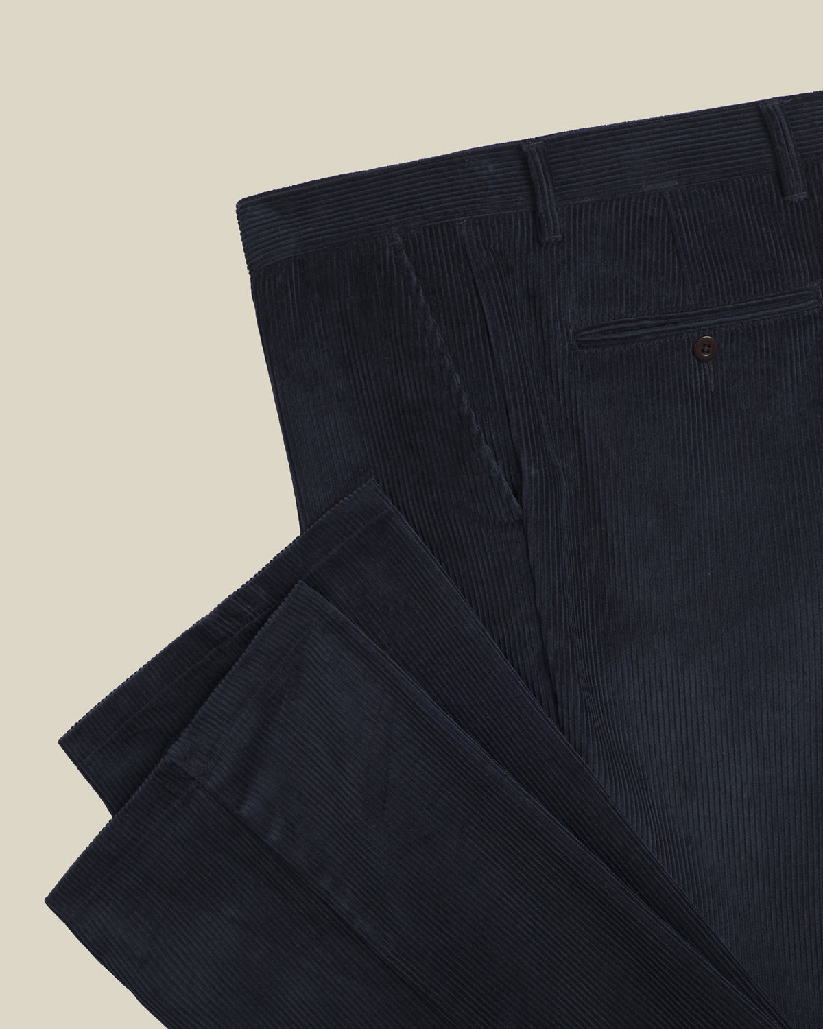 Corduroy Trousers - Navy