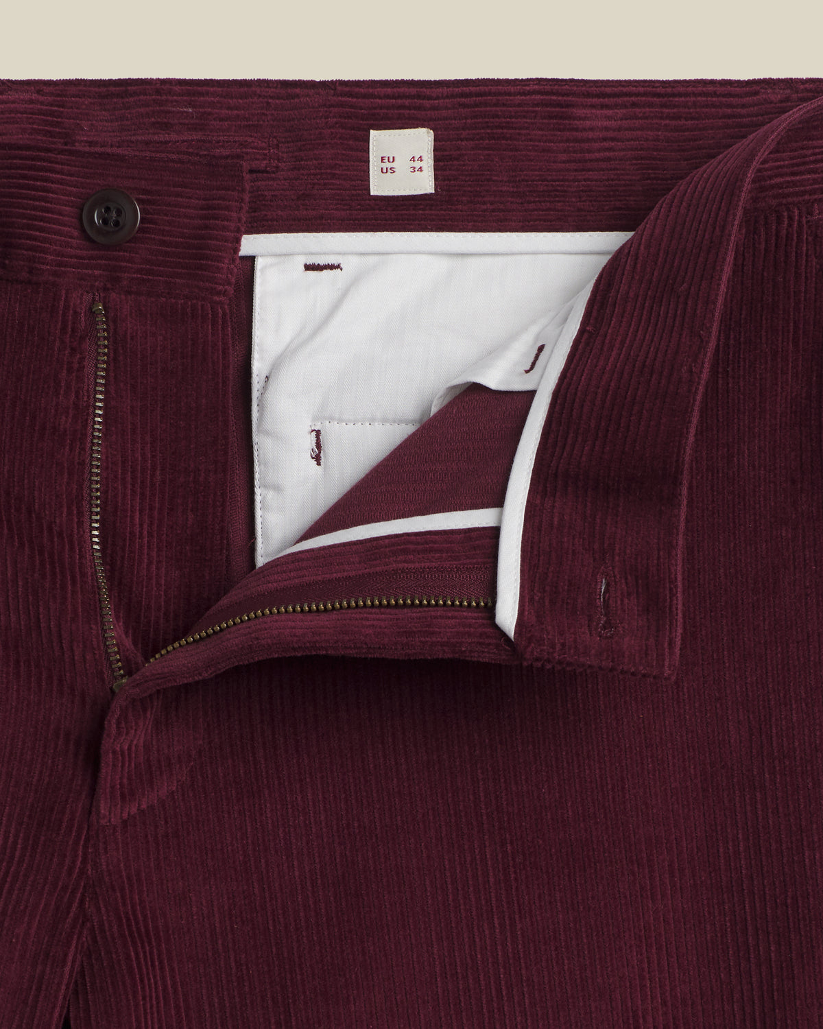Corduroy Trousers - Bordeaux