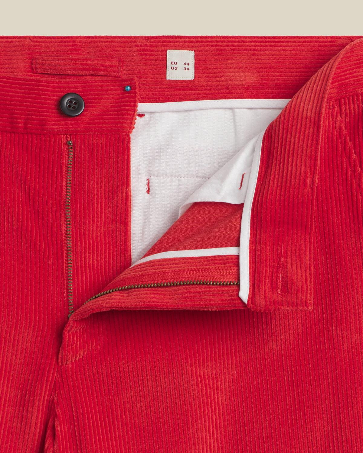 Corduroy Trousers - Race Red