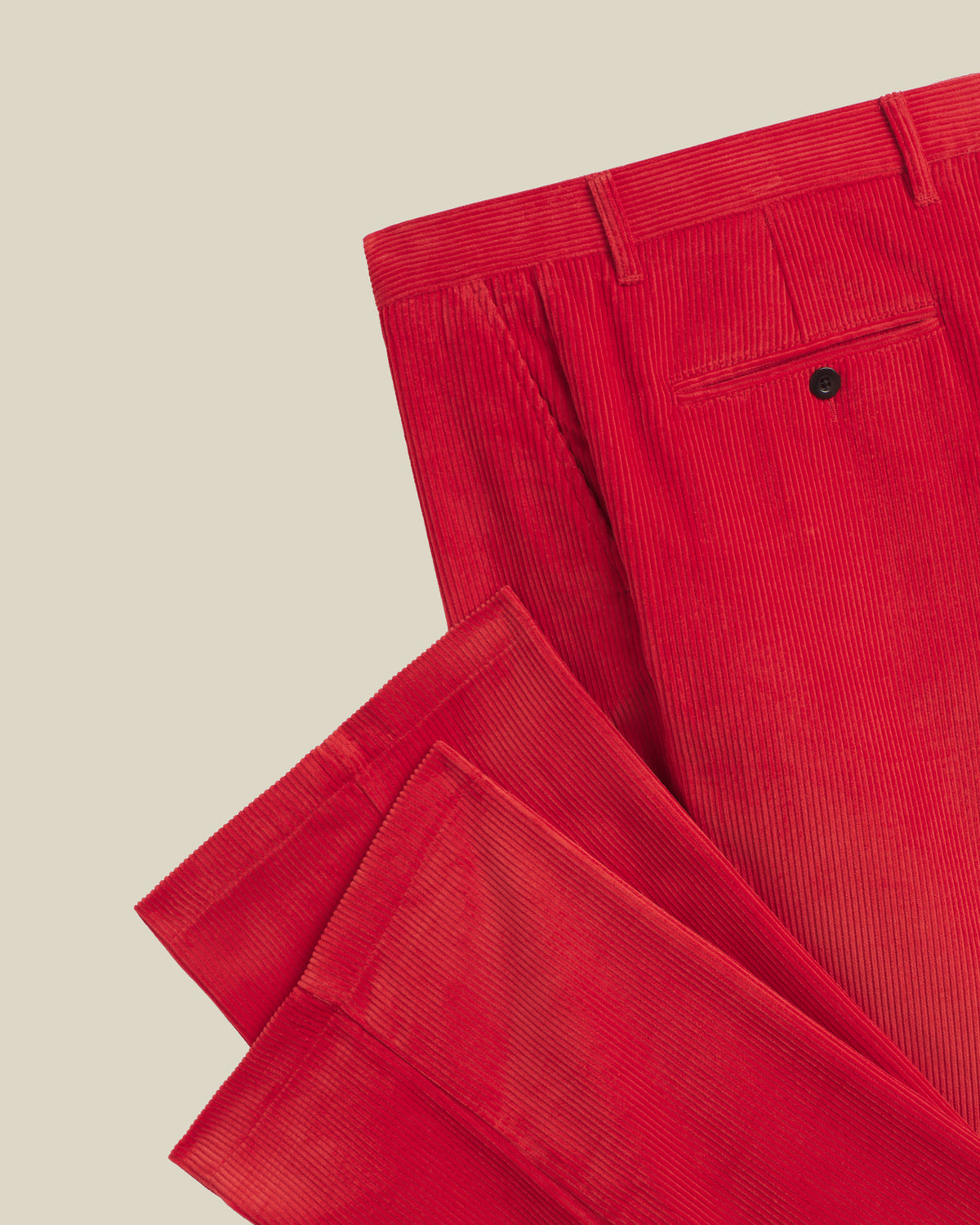 Corduroy Trousers - Race Red