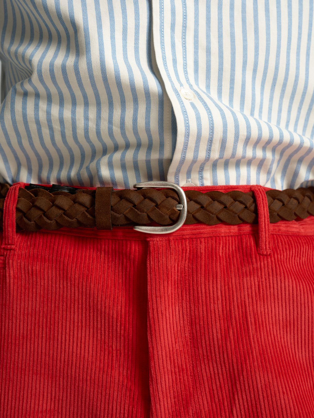 Corduroy Trousers - Race Red