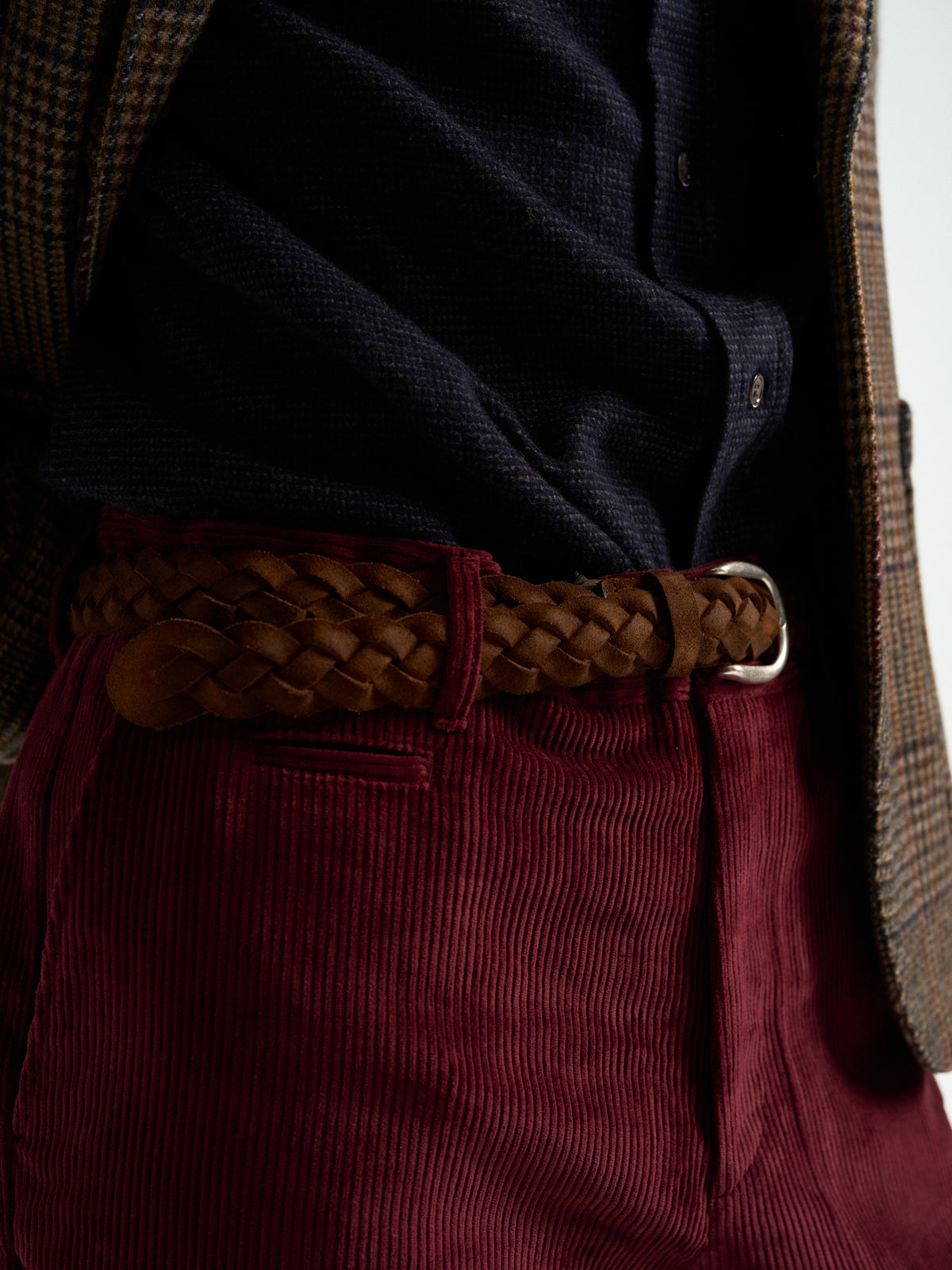 Corduroy Trousers - Bordeaux