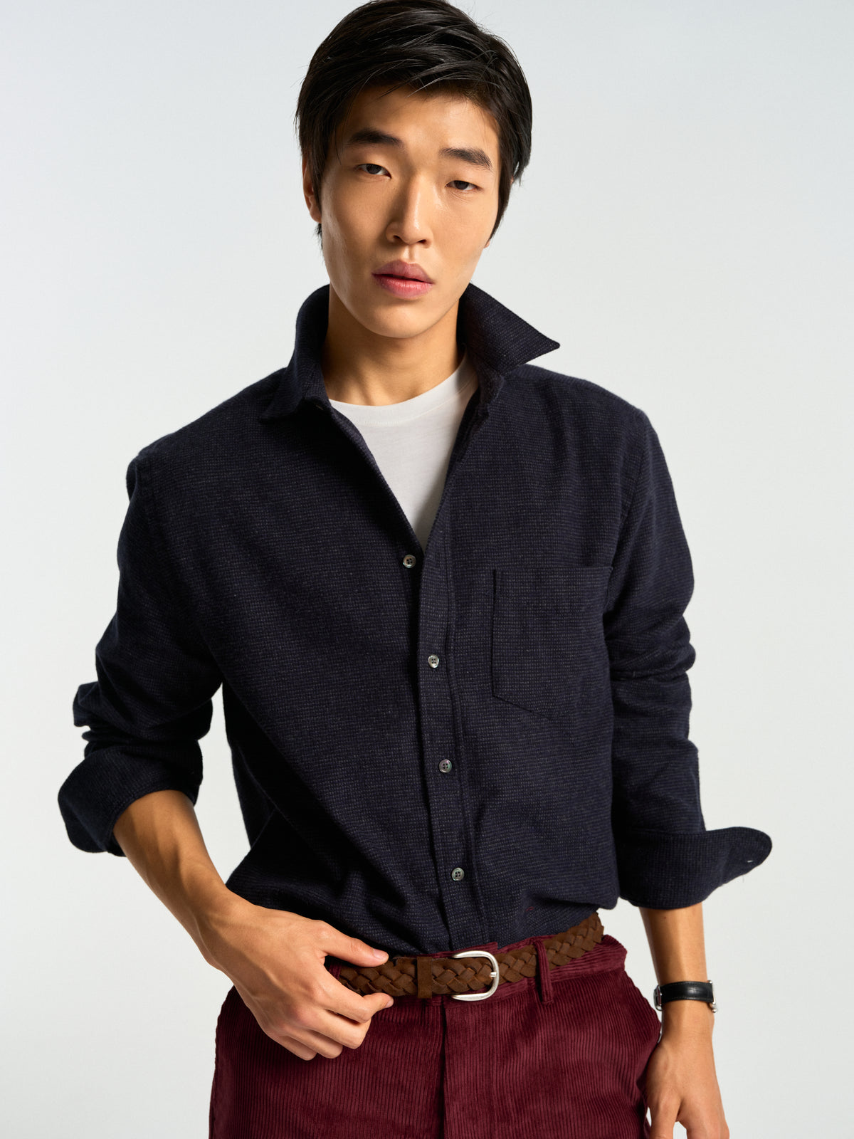 Corduroy Trousers - Bordeaux