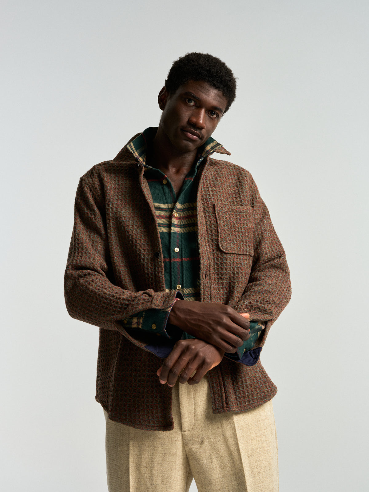 Single Pleat Trousers - Ecru