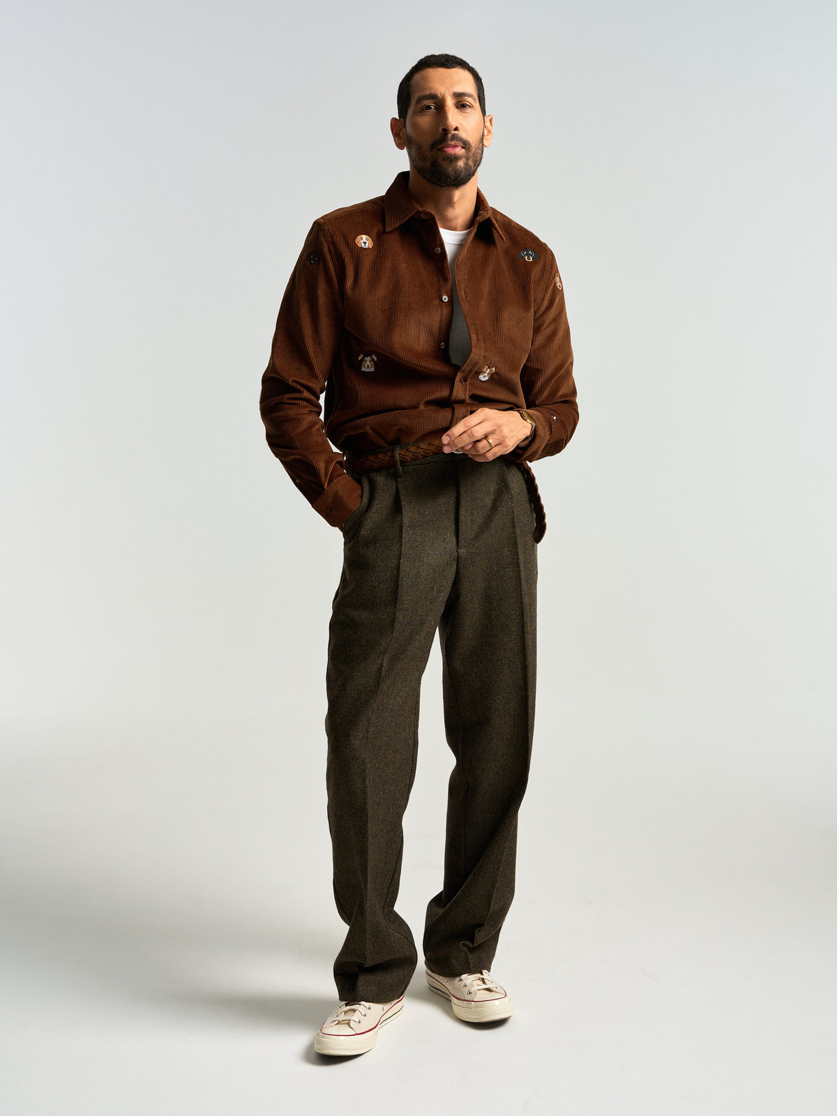 Single Pleat Trousers - Forest