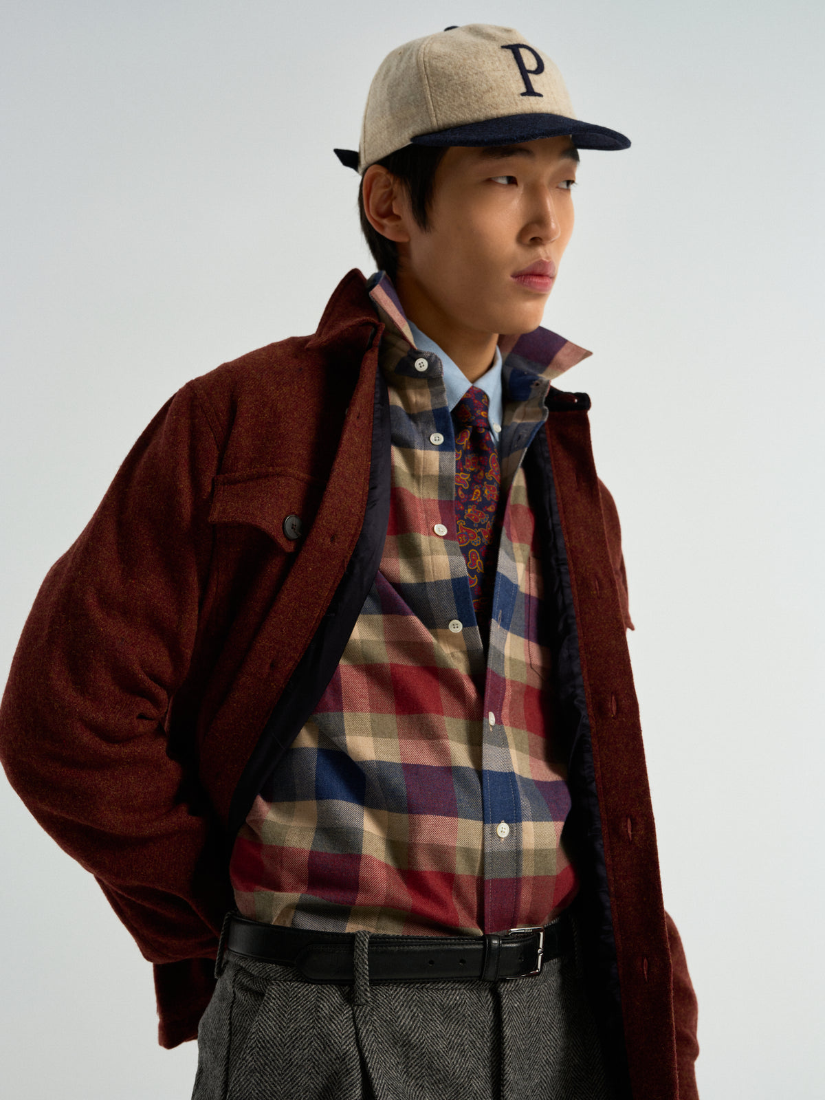 Cap Wool - Ecru/Blue