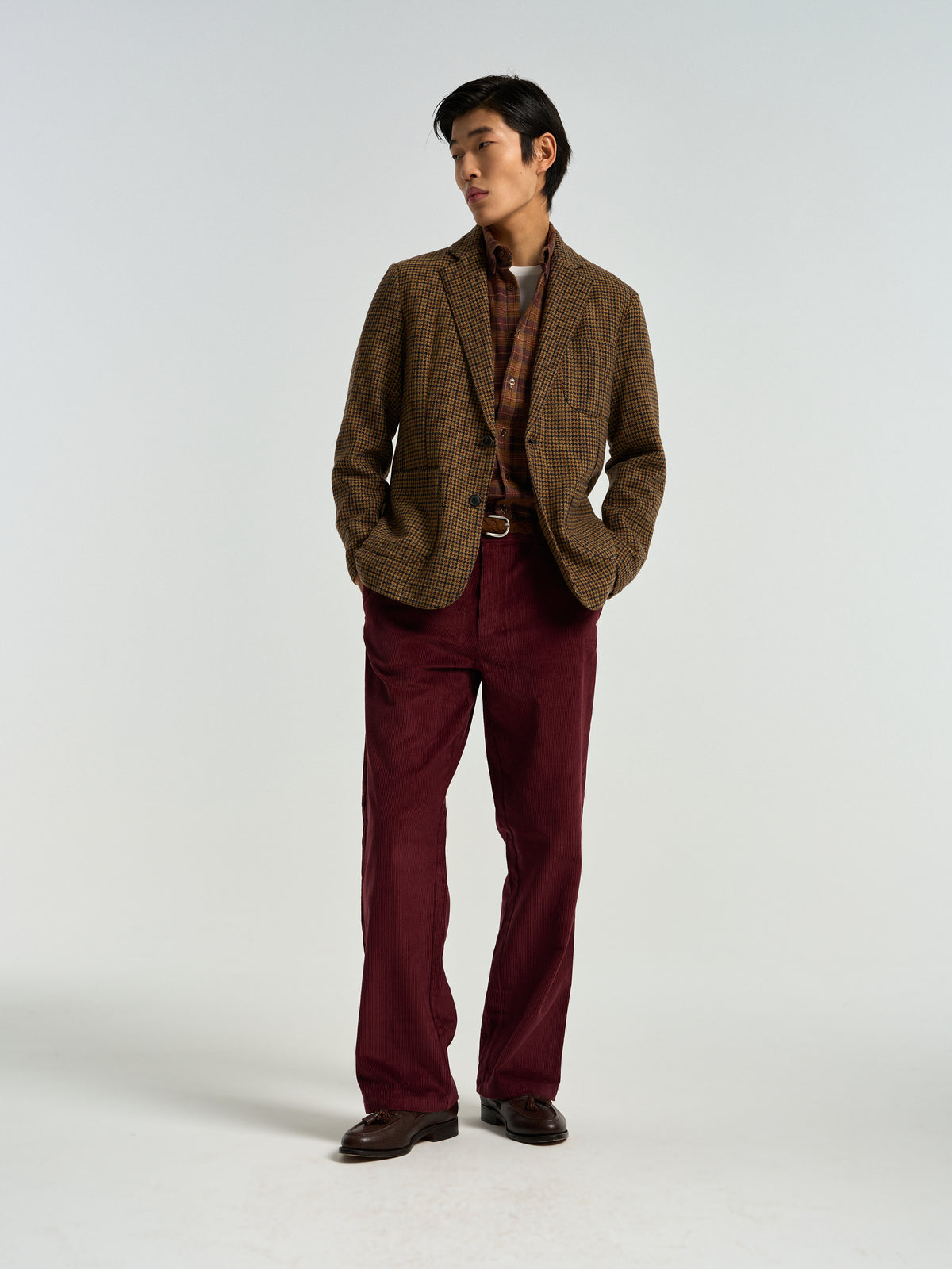 Corduroy Trousers - Bordeaux
