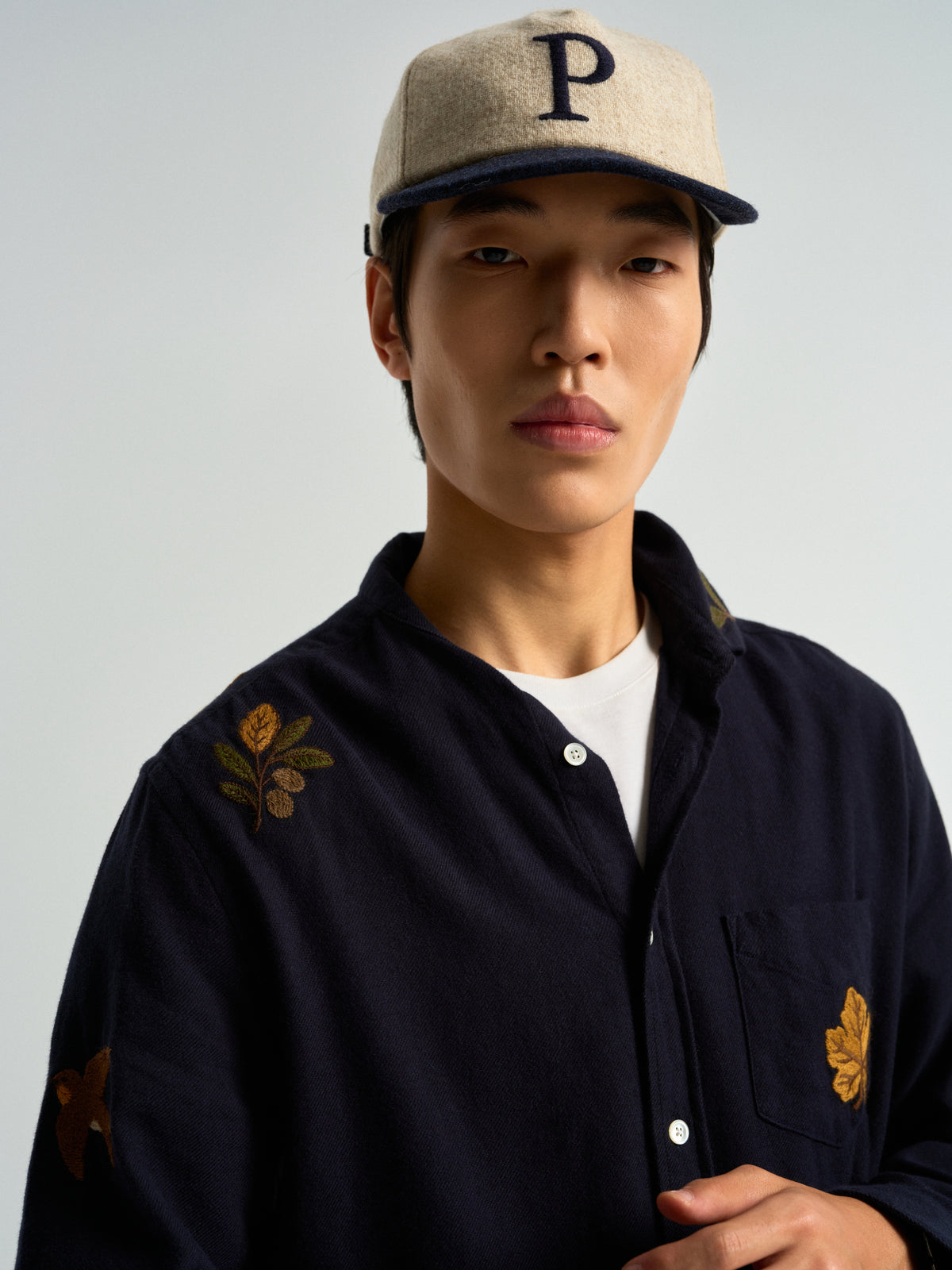 Cap Wool - Ecru/Blue