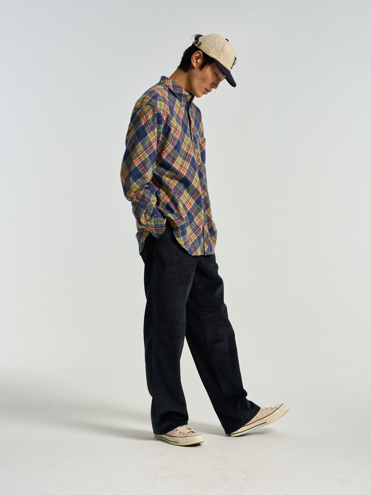 Cap Wool - Ecru/Blue