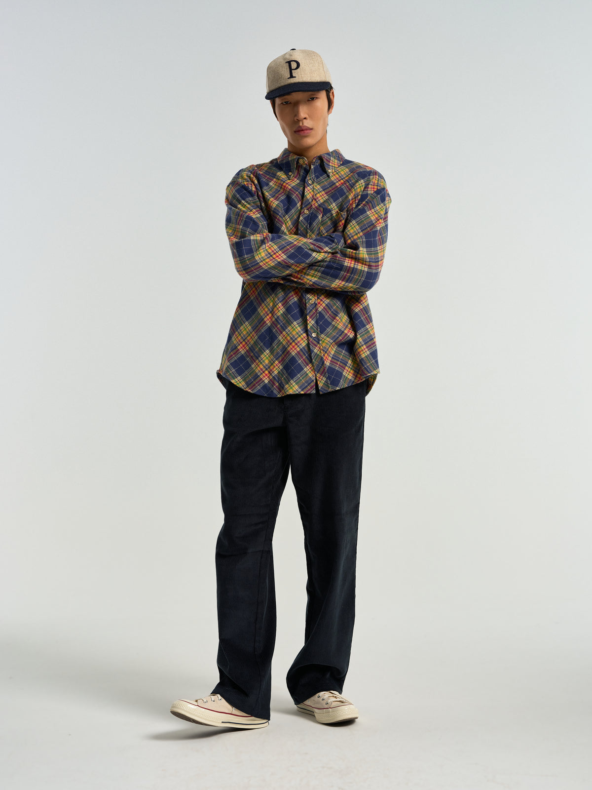 Cap Wool - Ecru/Blue