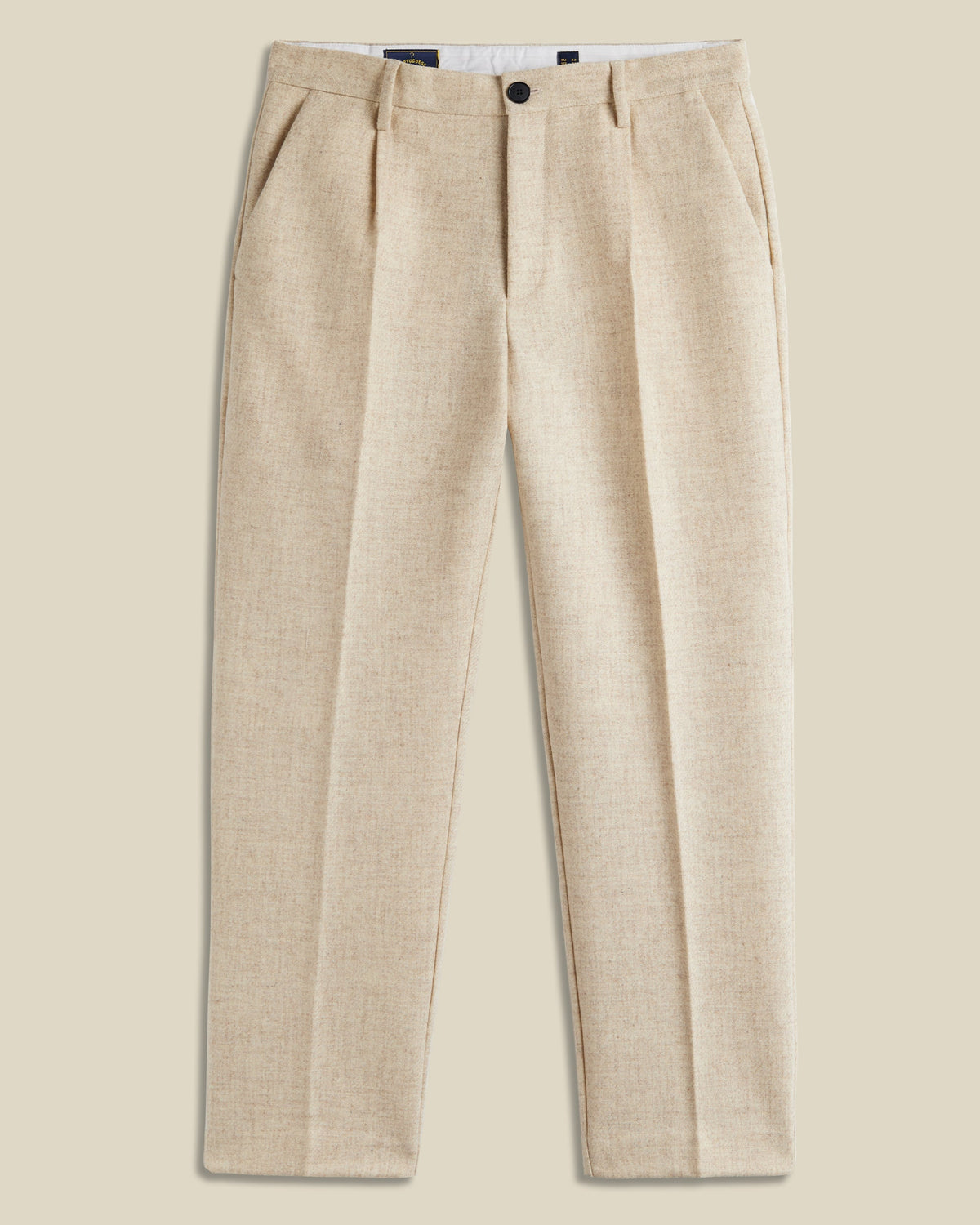 Single Pleat Trousers - Ecru