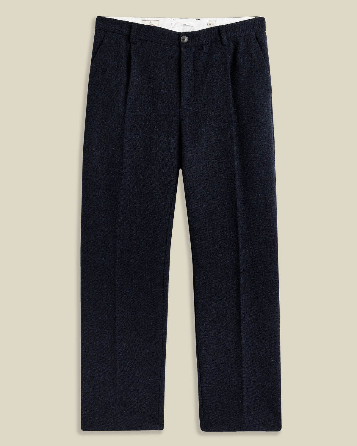 Single Pleat Trousers - Blue