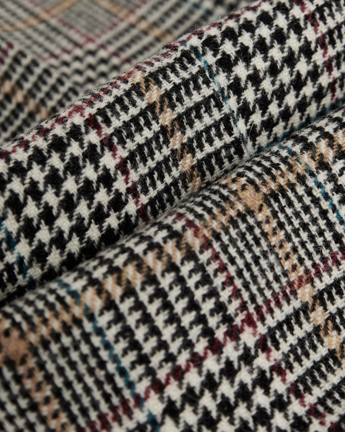 Single Pleat Trousers Prince Of Wales - Riley